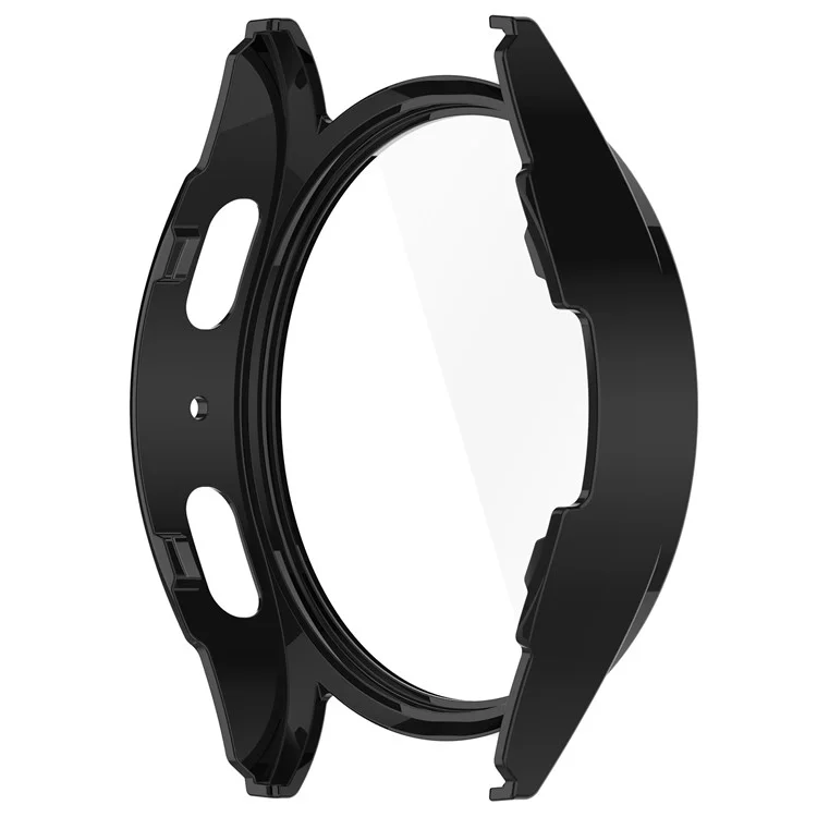 Para Samsung Galaxy Watch7 40mm Integrated Watch Case Tempered Glass Screen Protector - Preto