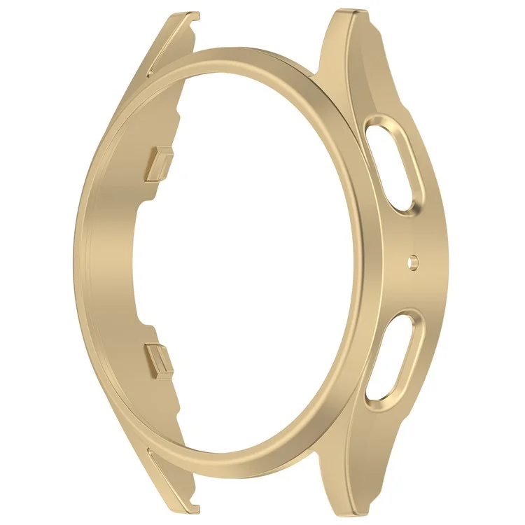 Pour Samsung Galaxy Watch7 40mm Anti-Drop PC Watch Case Hollow Protective Frame - Champagne Gold