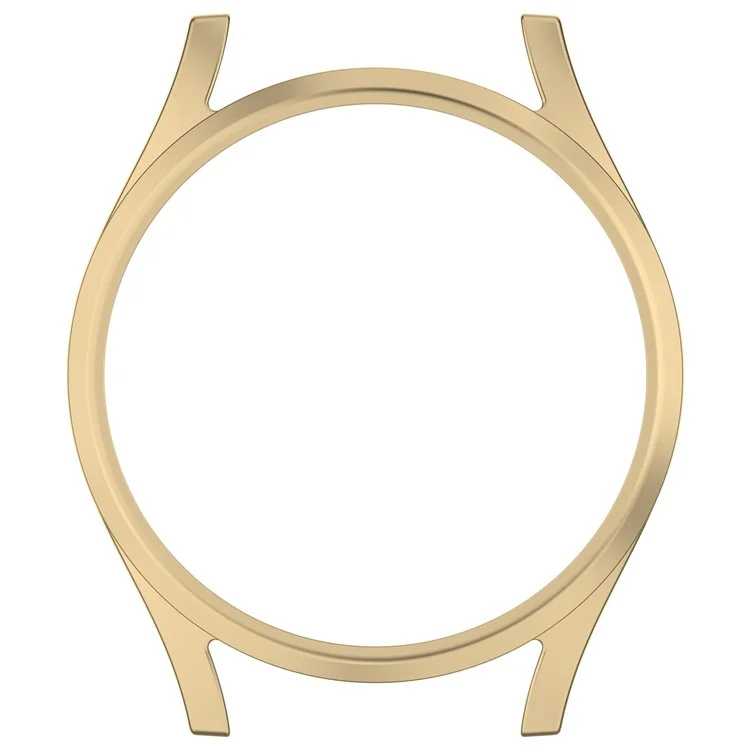 Pour Samsung Galaxy Watch7 40mm Anti-Drop PC Watch Case Hollow Protective Frame - Champagne Gold