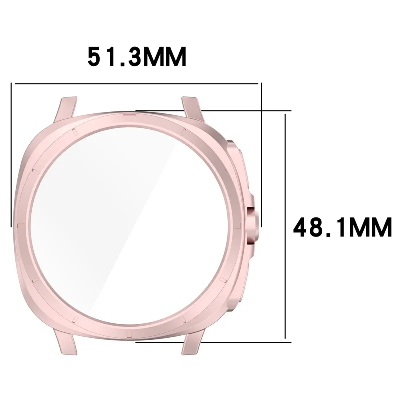 Für Samsung Galaxy Watch7 44mm auf Galaxy Watch Ultra Übertragungs-Case Hard PC Watch Case Cover - Schwarz