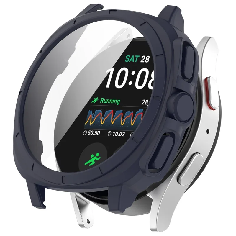 For Samsung Galaxy Watch7 44mm to Galaxy Watch Ultra Transfer Case Hard PC Watch Case Cover - Midnight Blue