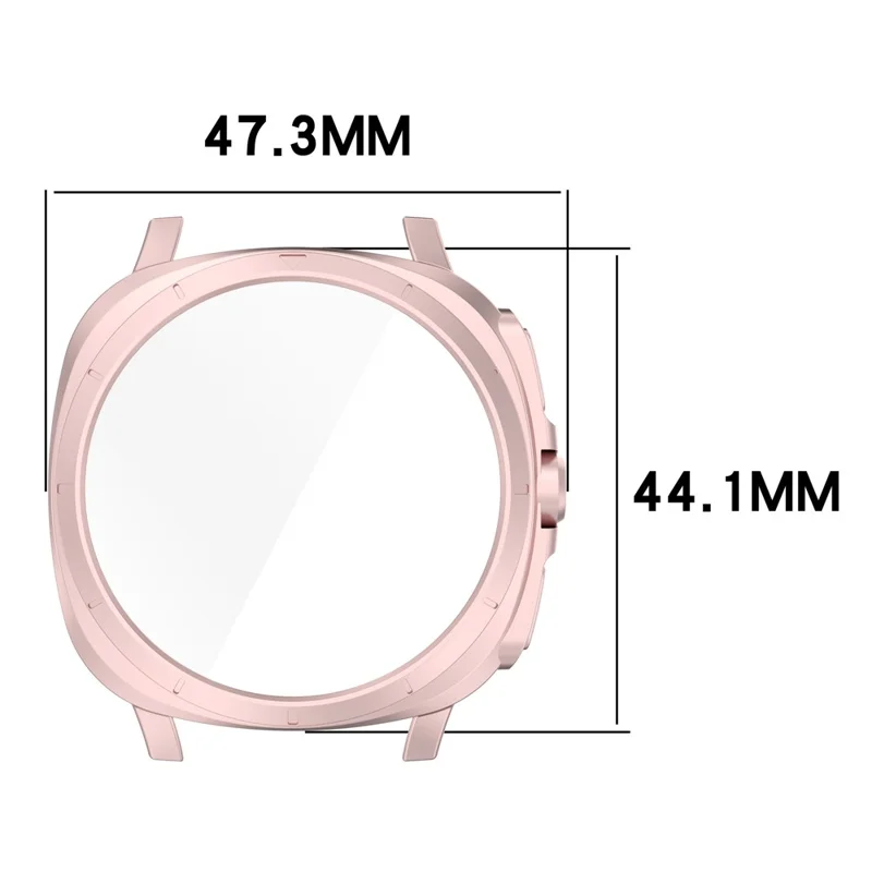 For Samsung Galaxy Watch7 40mm to Galaxy Watch Ultra Case Hard PC Watch Case Transfer Cover - Titanium