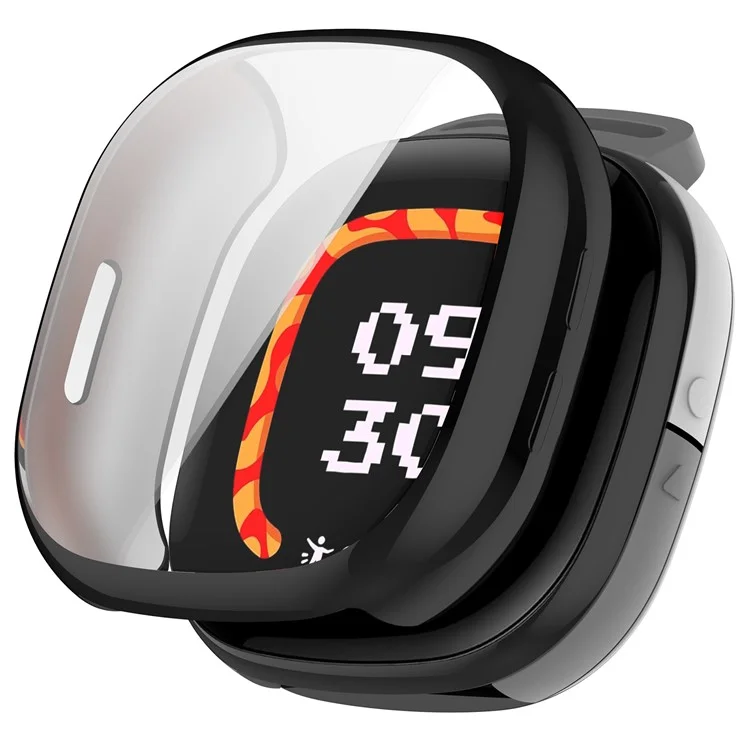 Para Fitbit Ace LTE Watch Case Electroplating TPU Full Coverage Protective Cover - Negro