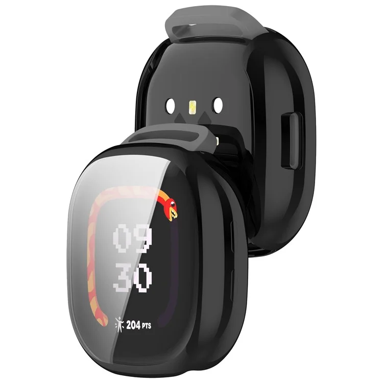 Para Fitbit Ace LTE Watch Case Electroplating TPU Full Coverage Protective Cover - Negro