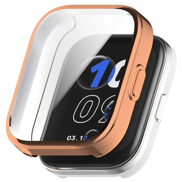 Per Amazfit Bip 5 Unity TPU Case Anti-Scratch Smartwatch Protector Watch Case Cover - Rose Gold