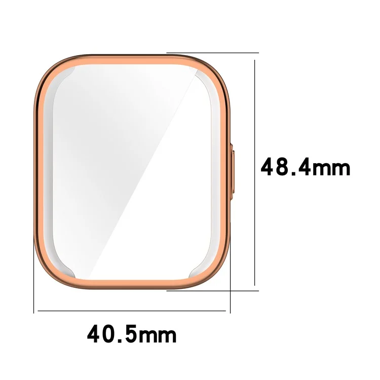 Per Amazfit Bip 5 Unity TPU Case Anti-Scratch Smartwatch Protector Watch Case Cover - Rose Gold