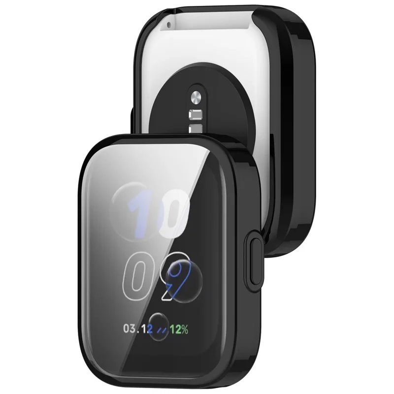 For Amazfit Bip 5 Unity TPU Case Anti-Scratch Smartwatch Protector Watch Case Cover - Black