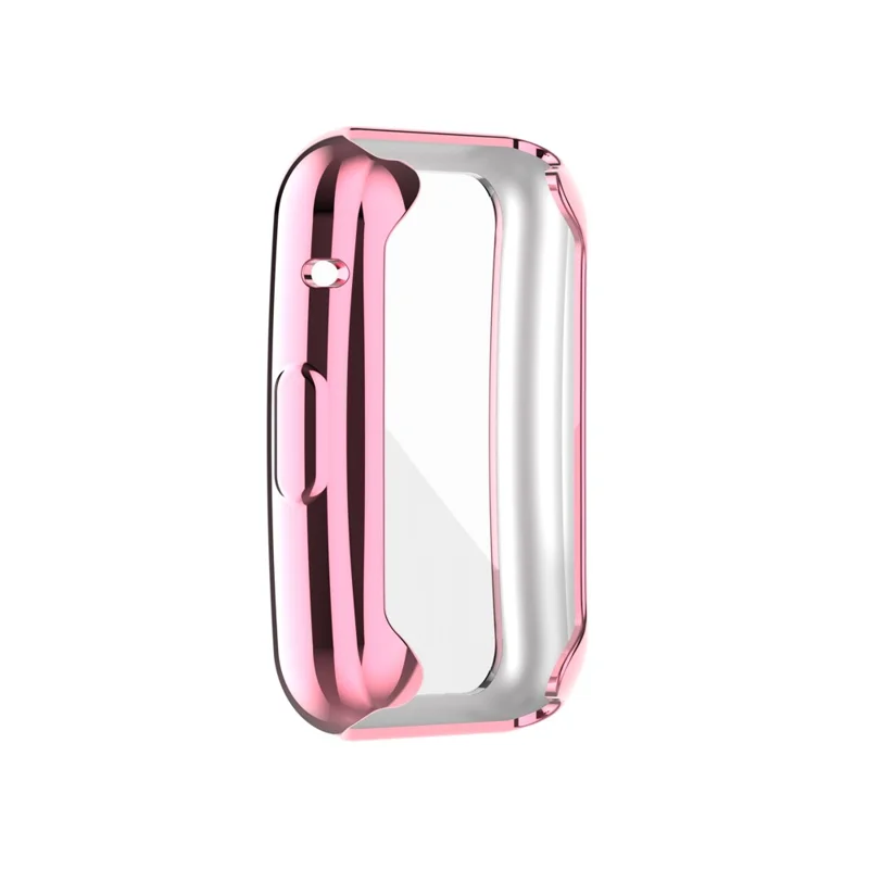 Electroplating TPU Watch Cover for Huawei Watch Fit All-round Protective Protector - Pink