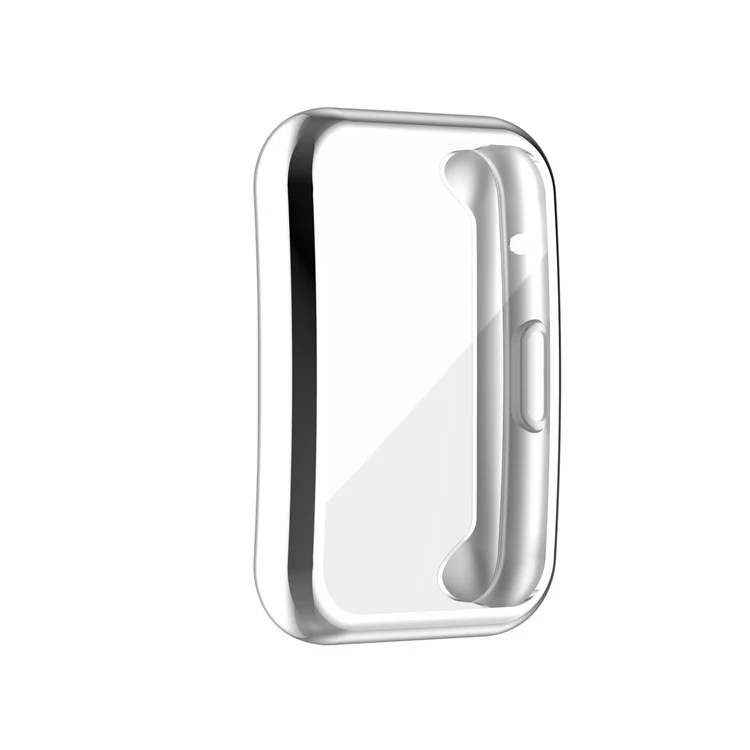 Electroplating TPU Watch Cover for Huawei Watch Fit All-round Protective Protector - Silver