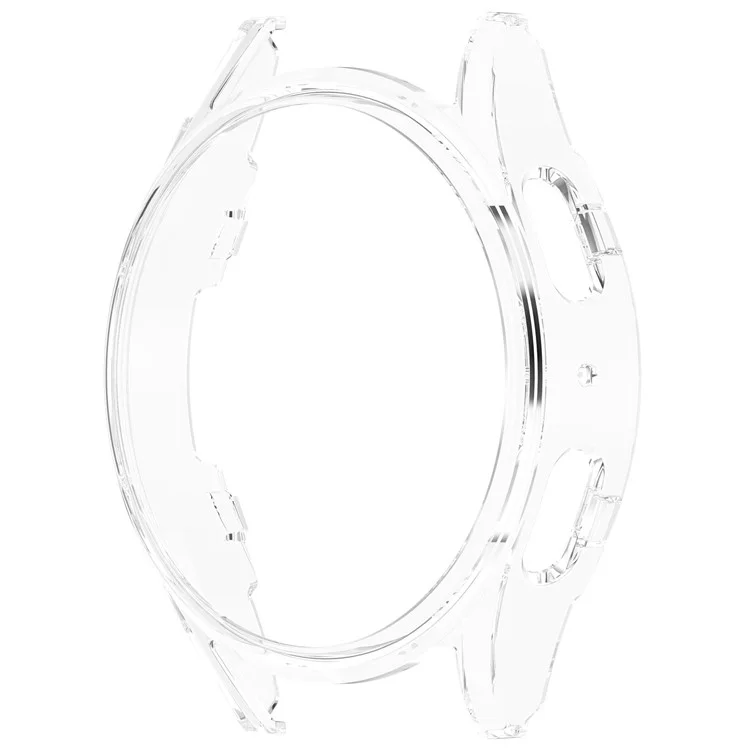 Pour Samsung Galaxy Watch7 44mm Boîtier de montre transparent Demi-enveloppe PC Housse de protection - Champagne Gold