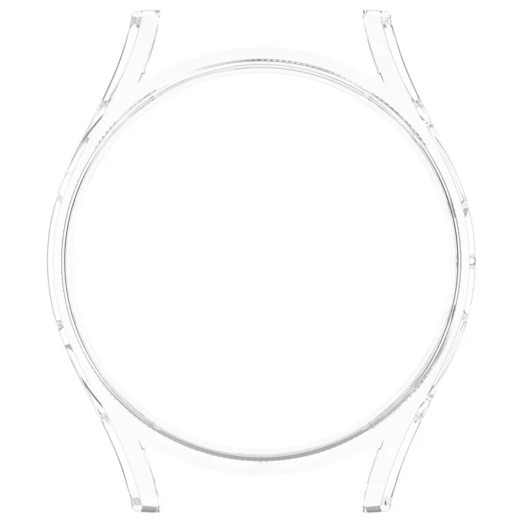 Pour Samsung Galaxy Watch7 44mm Boîtier de montre transparent Demi-enveloppe PC Housse de protection - Champagne Gold