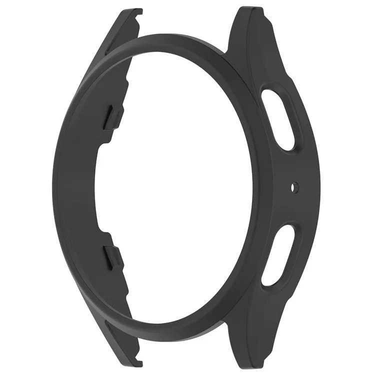 For Samsung Galaxy Watch7 44mm Watch Case Hollow Half Cover PC Frame - Black