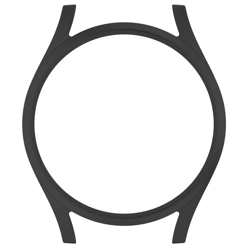 For Samsung Galaxy Watch7 44mm Watch Case Hollow Half Cover PC Frame - Black