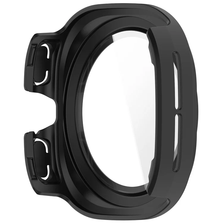 For Samsung Galaxy Watch Ultra 47mm Watch Case Tempered Glass Screen Protector Hard PC Cover - Matte Black