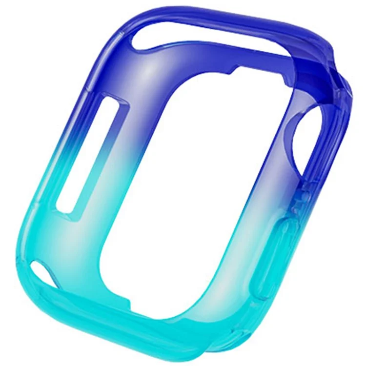 Per Apple Watch Series 4 / 5 / 6 / SE / SE (2022) 40mm / 7 / 8 / 9 41mm Custodia per Orologio Dual Color Translucent Matte TPU - Viola+Blu