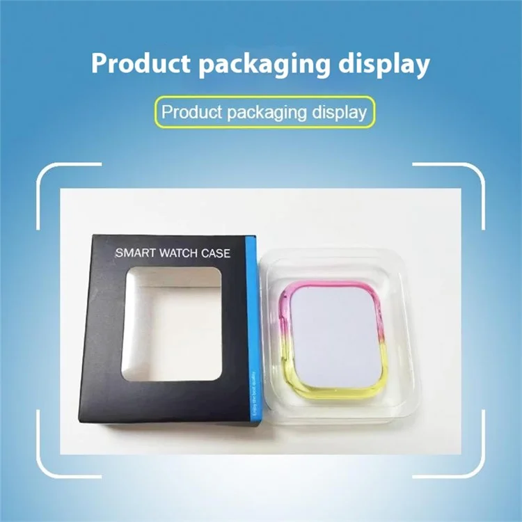 Per Apple Watch Series 4 / 5 / 6 / SE / SE (2022) 40mm / 7 / 8 / 9 41mm Custodia per Orologio Dual Color Translucent Matte TPU - Viola+Blu