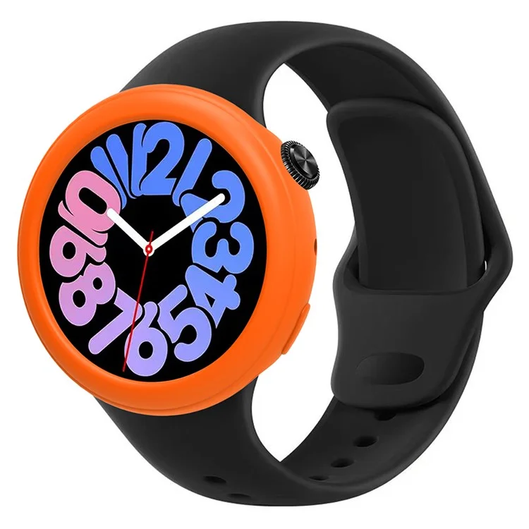 Para Vivo Watch 3 Case Soft Silicone Protective Shell Frame Hollow-Out - Orange