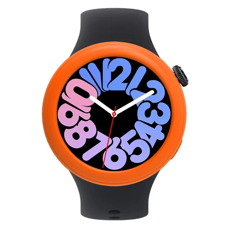 Para Vivo Watch 3 Case Soft Silicone Protective Shell Frame Hollow-Out - Orange