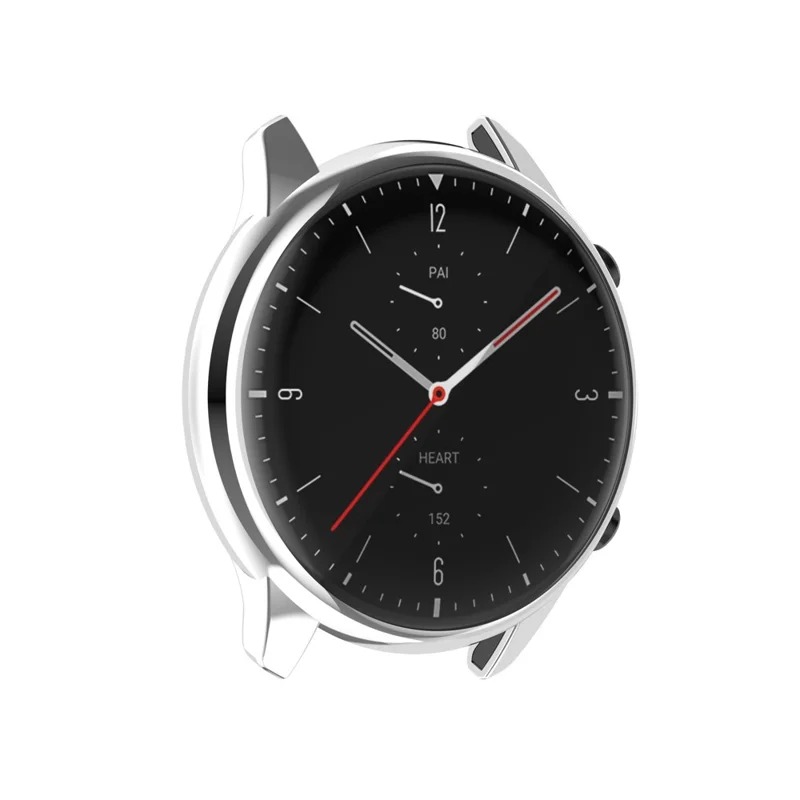 Electroplating TPU Watch Cover Frame for Amazfit GTR 2 Smart Watch - Silver