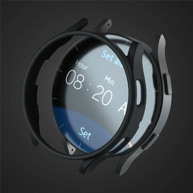 Per Samsung Galaxy Watch7 44mm Case Hollow Hard PC Watch Case Cover - Nero
