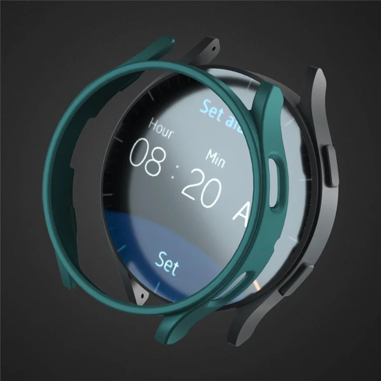 For Samsung Galaxy Watch7 40mm Case Hard PC Hollow Protective Watch Cover - Green