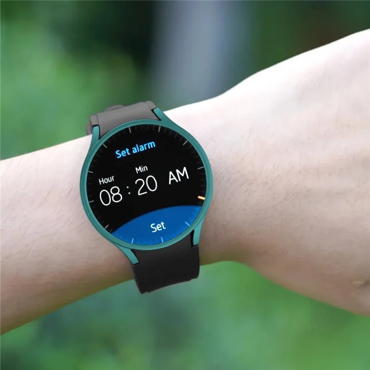 For Samsung Galaxy Watch7 40mm Case Hard PC Hollow Protective Watch Cover - Green