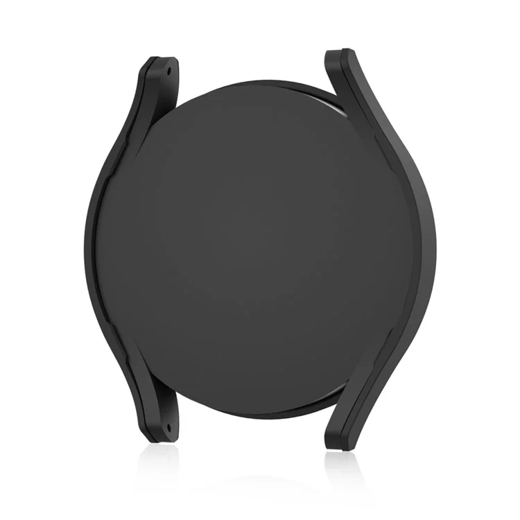 Para Samsung Galaxy Watch7 44mm Capa Fosca com Filme de Tela de Vidro Temperado Capa de PC Rígido - Preto