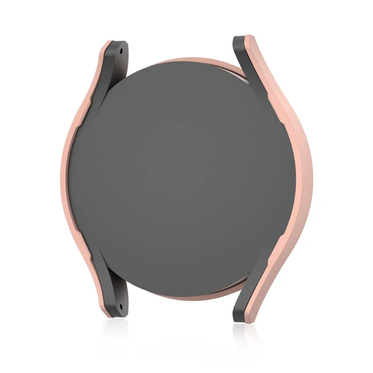 Para Samsung Galaxy Watch7 40mm Funda Mate Caja Dura de PC Con Película Protectora de Vidrio Templado - Rosa