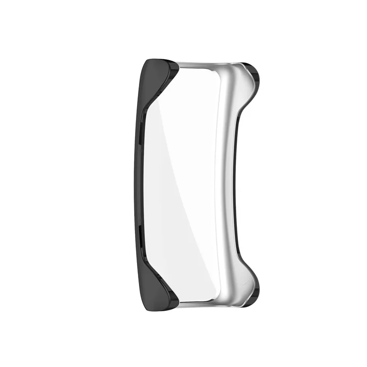 Full Coverage Electroplating PC Smart Watch Cover Frame for Fitbit inspire2 - Black