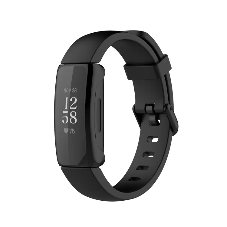 Full Coverage Electroplating PC Smart Watch Cover Frame for Fitbit inspire2 - Black