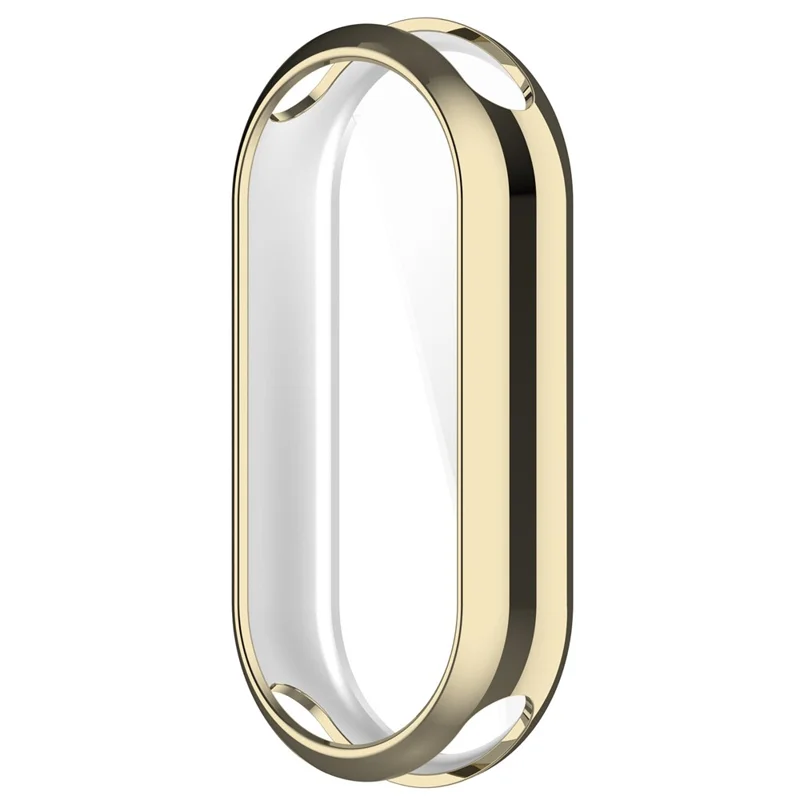 Para Xiaomi Smart Band 8 / Mi Band 9 / 9 NFC Electroplating Full Protection Cover TPU Watch Frame Case - Oro