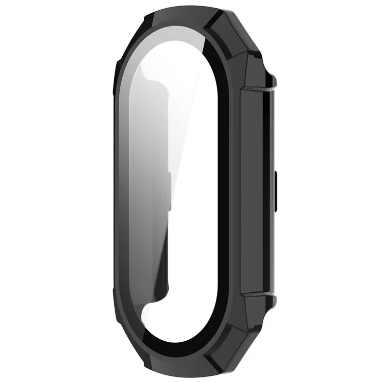 Für Xiaomi Mi Band 9 NFC / Mi Band 9 Anti-Scratch Hard PC Watch Case mit Tempered Glass Film - Schwarz