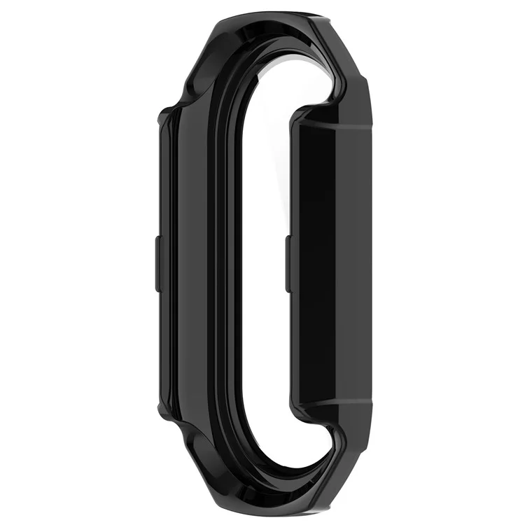 Für Xiaomi Mi Band 9 NFC / Mi Band 9 Anti-Scratch Hard PC Watch Case mit Tempered Glass Film - Schwarz
