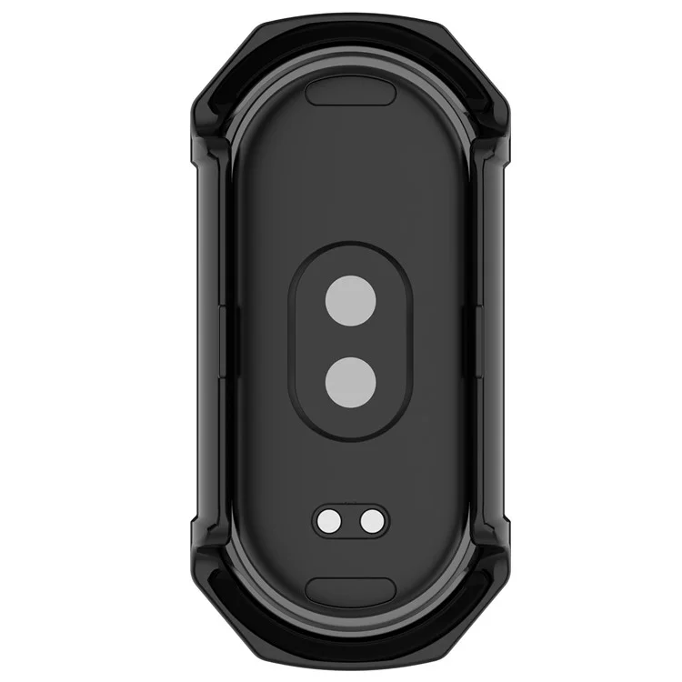 Für Xiaomi Mi Band 9 NFC / Mi Band 9 Anti-Scratch Hard PC Watch Case mit Tempered Glass Film - Schwarz