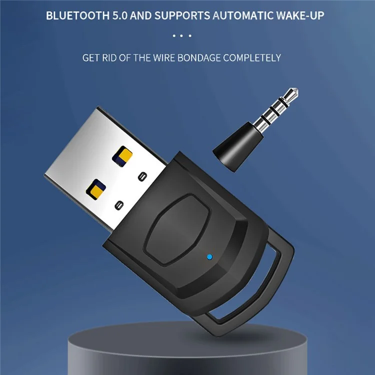 HONSON HS-PS5101 For Sony PS5 / PS4 / PC to Headphone Bluetooth-compatible USB 3.5mm Audio Transmitter Wireless Receiver