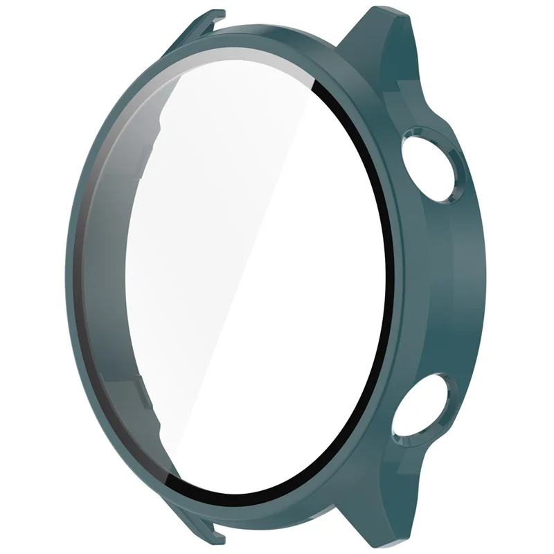 For OnePlus Watch 2R / Watch 2 / Oppo Watch Sport Case Hard PC Full Protective Watch Cover with Tempered Glass Film - Dark Green