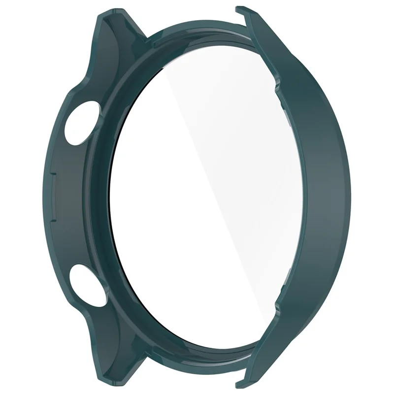 For OnePlus Watch 2R / Watch 2 / Oppo Watch Sport Case Hard PC Full Protective Watch Cover with Tempered Glass Film - Dark Green