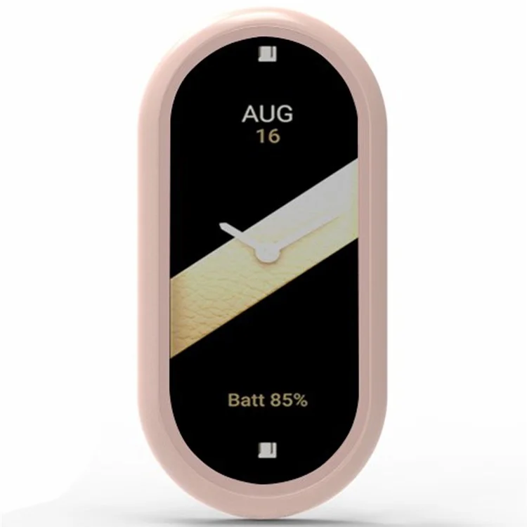 For Xiaomi Mi Band 9 Ceramic Edition Anti-Collision Smart Band Case PC Protective Frame - Pink