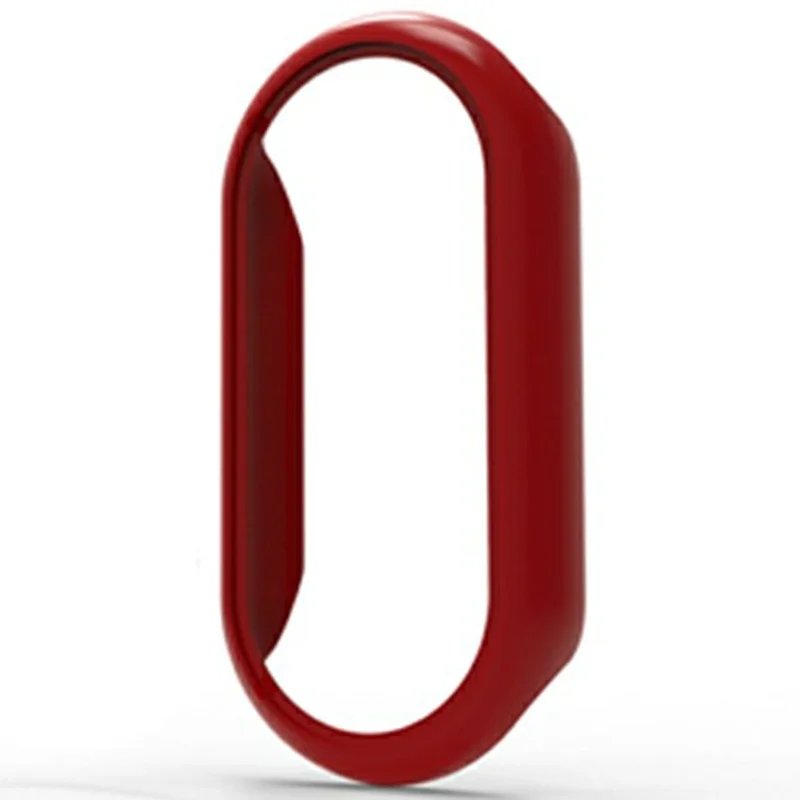 For Xiaomi Mi Band 9 Ceramic Edition Anti-Collision Smart Band Case PC Protective Frame - Red