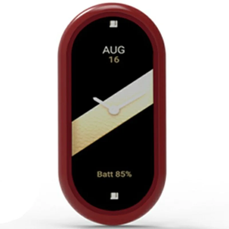 For Xiaomi Mi Band 9 Ceramic Edition Anti-Collision Smart Band Case PC Protective Frame - Red
