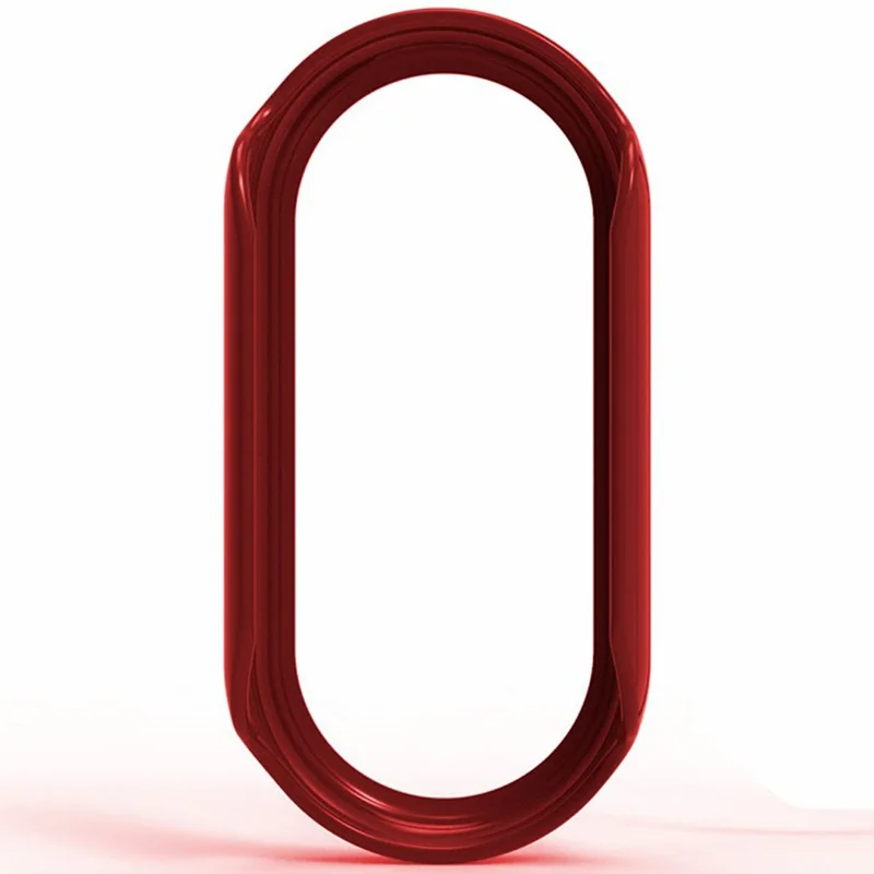 For Xiaomi Mi Band 9 Ceramic Edition Anti-Collision Smart Band Case PC Protective Frame - Red