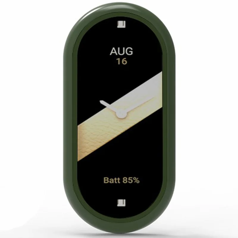 For Xiaomi Mi Band 9 Ceramic Edition Anti-Collision Smart Band Case PC Protective Frame - Army Green