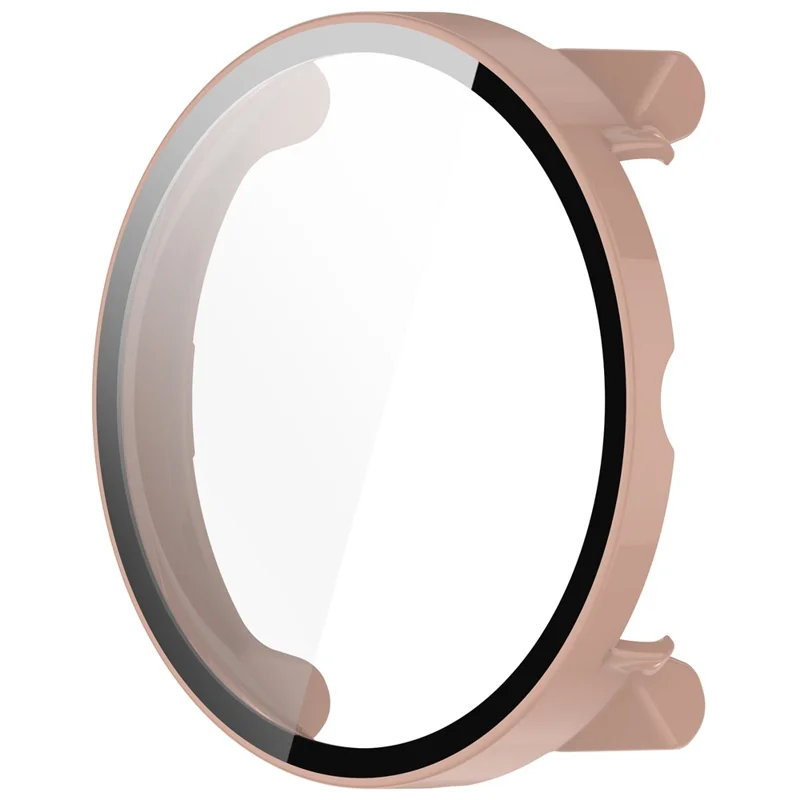 For Suunto Race S PC Cover Watch Frame Case with Tempered Glass Screen Film - Pink