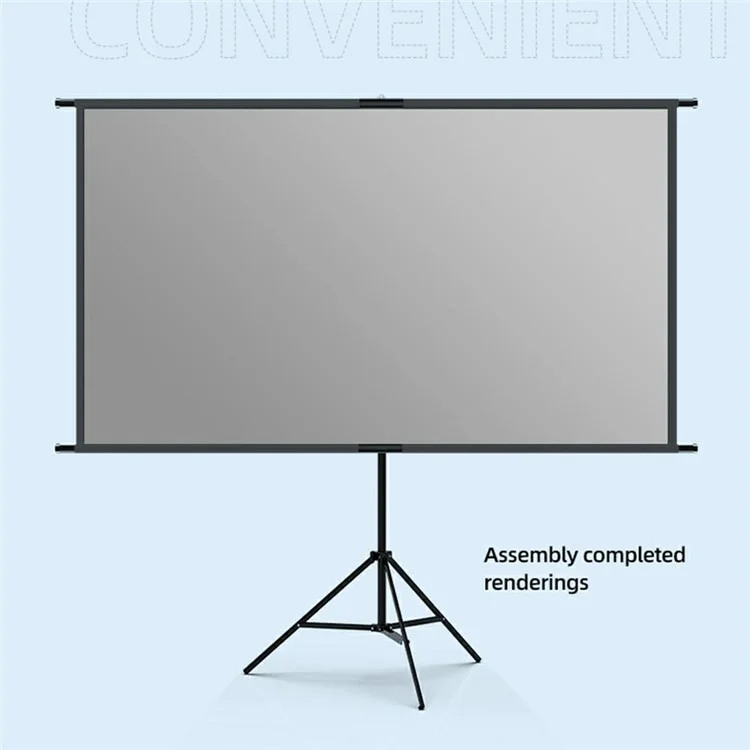 Écran de projection gris de 84 pouces 16:9 Anti-Light Curtain HD 4K avec trépied
