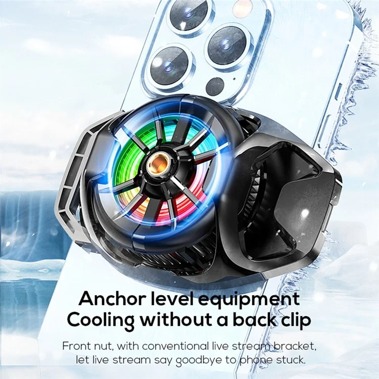 MEMO DL22 Mobile Phone Semiconductor Back Clip Cooling Radiator PUBG Game Cooler for iOS Android - Black