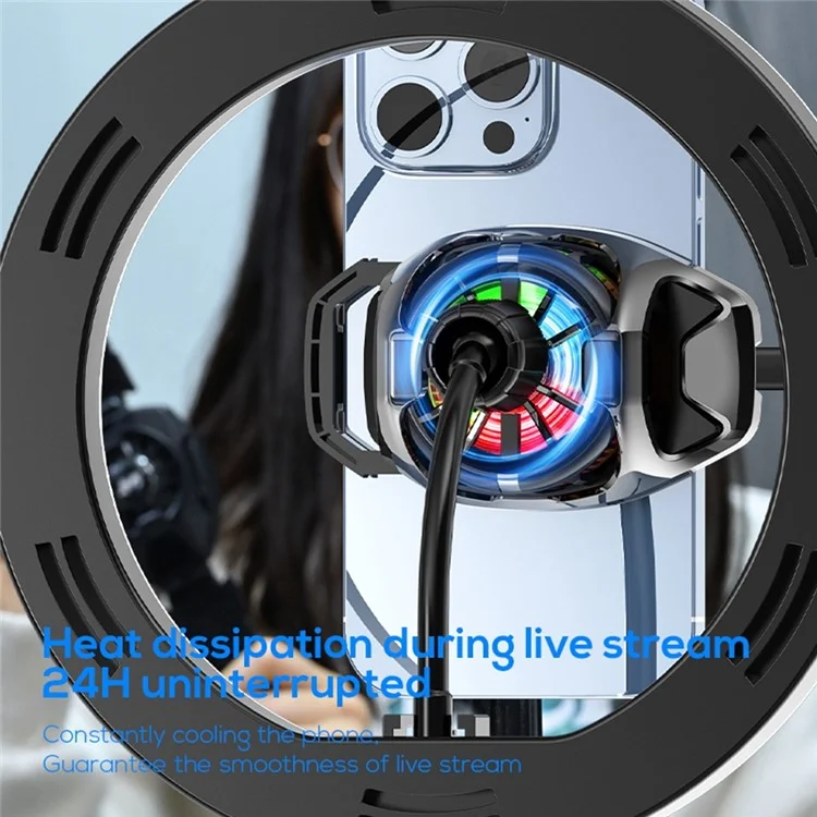 MEMO DL22 Mobile Phone Semiconductor Back Clip Cooling Radiator PUBG Game Cooler for iOS Android - Black