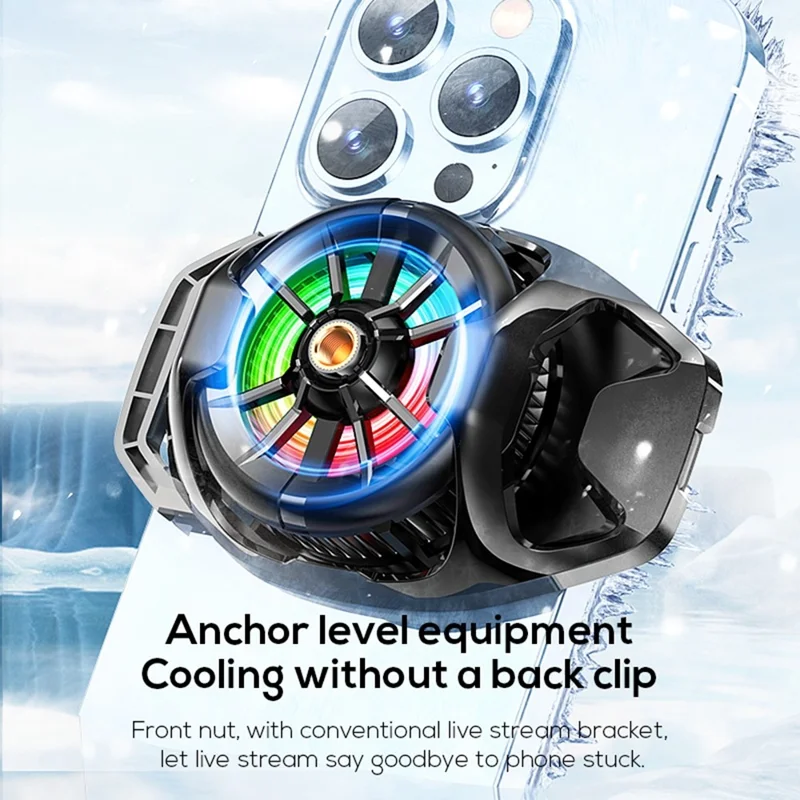 MEMO DL22 Mobile Phone Semiconductor Back Clip Cooling Radiator PUBG Game Cooler for iOS Android - Yellow