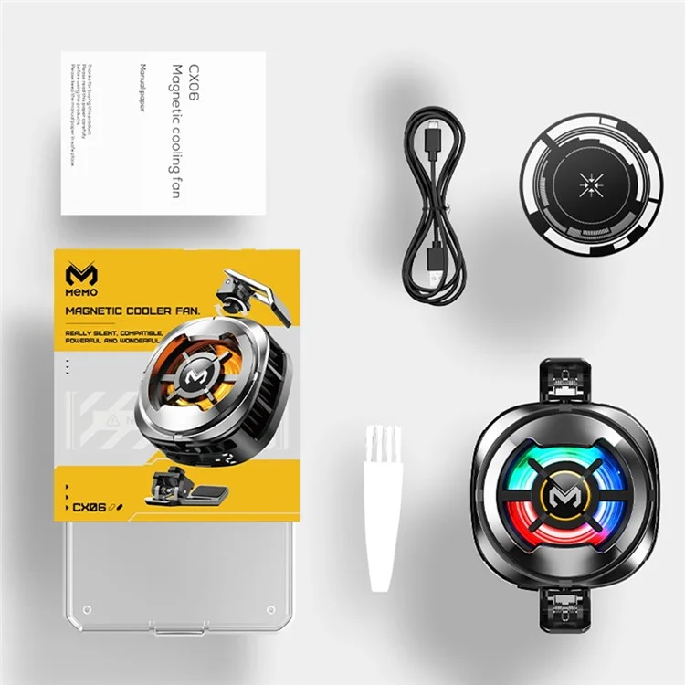 Memorando CX06 Cooler de Telefone Celular Para Ios Android 15W Freeze Magnetic + Clipe Traseiro 2-em-1 Radador de Ventilador de Resfriamento Semicondutor