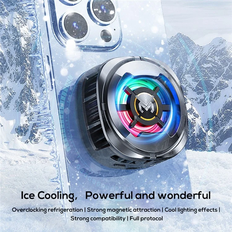 Memorando CX06 Cooler de Telefone Celular Para Ios Android 15W Freeze Magnetic + Clipe Traseiro 2-em-1 Radador de Ventilador de Resfriamento Semicondutor