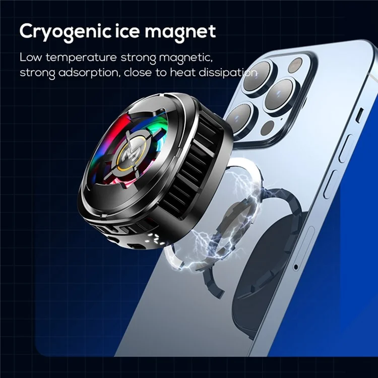 Memorando CX06 Cooler de Telefone Celular Para Ios Android 15W Freeze Magnetic + Clipe Traseiro 2-em-1 Radador de Ventilador de Resfriamento Semicondutor